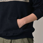 45R Indigo Snowflake Jacquard Smooth 908 Knit-sewn Hoodie