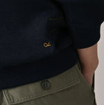 45R Indigo Snowflake Jacquard Smooth 908 Knit-sewn Hoodie