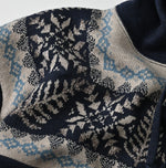 45R Indigo Snowflake Jacquard Smooth 908 Knit-sewn Hoodie