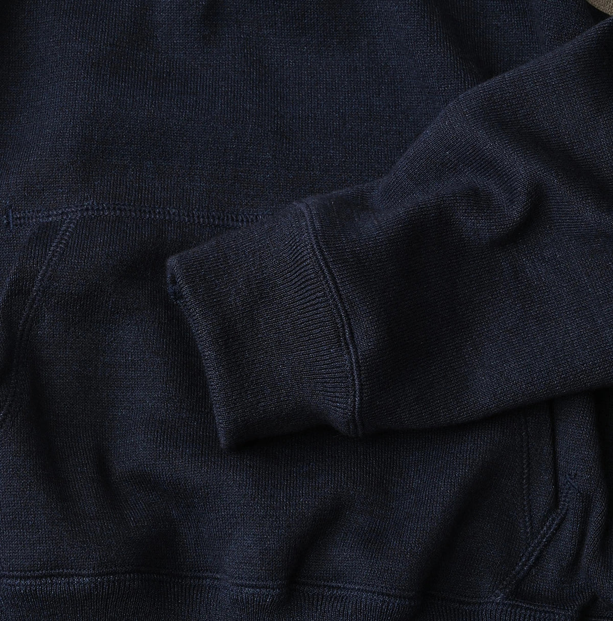 45R Indigo Snowflake Jacquard Smooth 908 Knit-sewn Hoodie