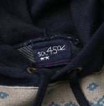 45R Indigo Snowflake Jacquard Smooth 908 Knit-sewn Hoodie