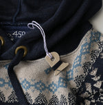 45R Indigo Snowflake Jacquard Smooth 908 Knit-sewn Hoodie