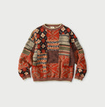 45R Felted Jacquard Patchwork 908 Uma Sweater