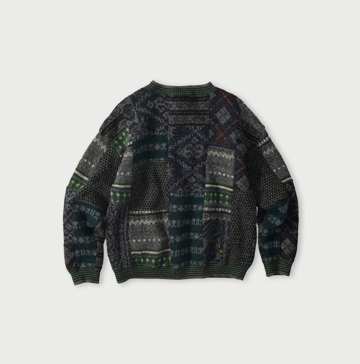 45R Felted Jacquard Patchwork 908 Uma Sweater