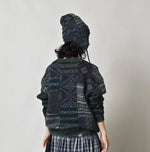 45R Felted Jacquard Patchwork 908 Uma Sweater