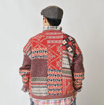 45R Felted Jacquard Patchwork 908 Uma Sweater