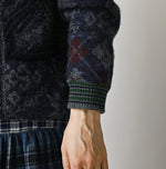 45R Felted Jacquard Patchwork 908 Uma Sweater