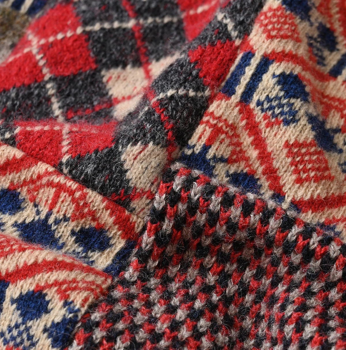 45R Felted Jacquard Patchwork 908 Uma Sweater