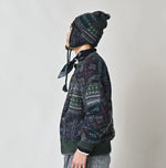 45R Felted Jacquard Patchwork 908 Cardigan