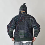45R Felted Jacquard Patchwork 908 Cardigan