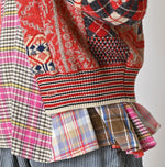 45R Felted Jacquard Patchwork 908 Cardigan