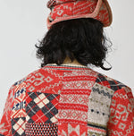 45R Felted Jacquard Patchwork 908 Cardigan