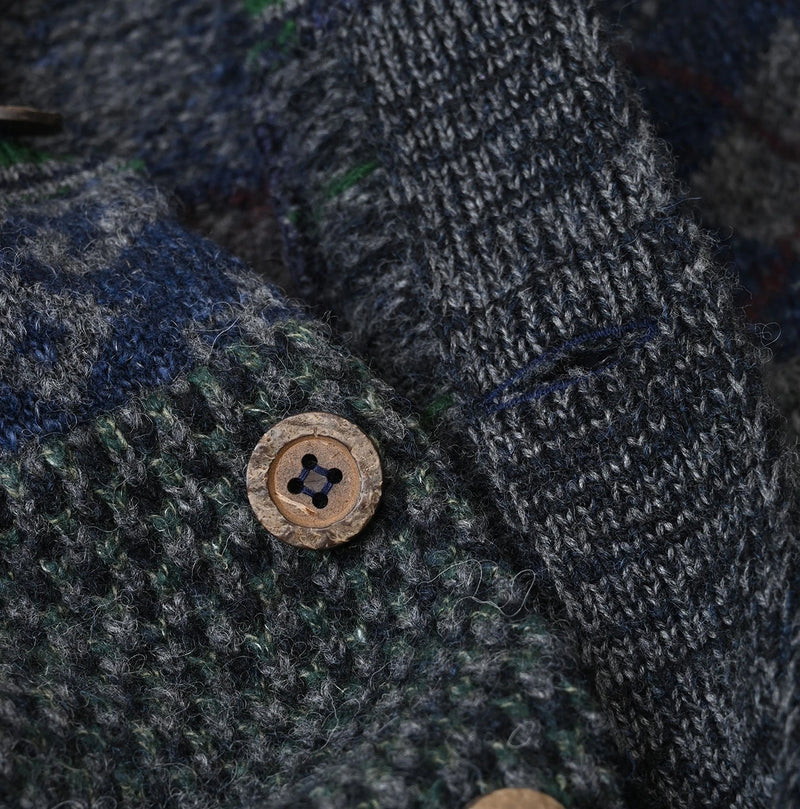 45R Felted Jacquard Patchwork 908 Cardigan - Image 20