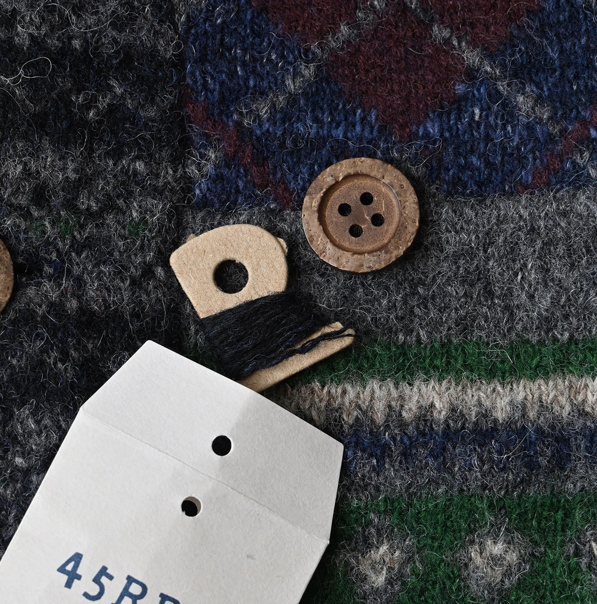 45R Felted Jacquard Patchwork 908 Cardigan