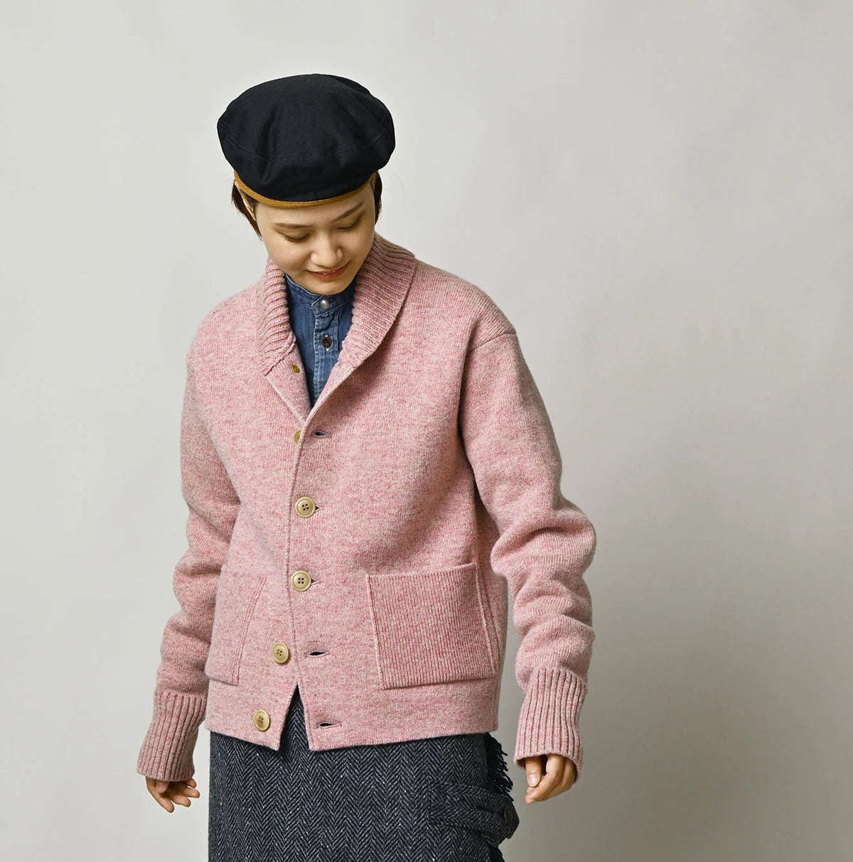 45R Shetland Cashmere 908 Stadium Jacket - Image 9