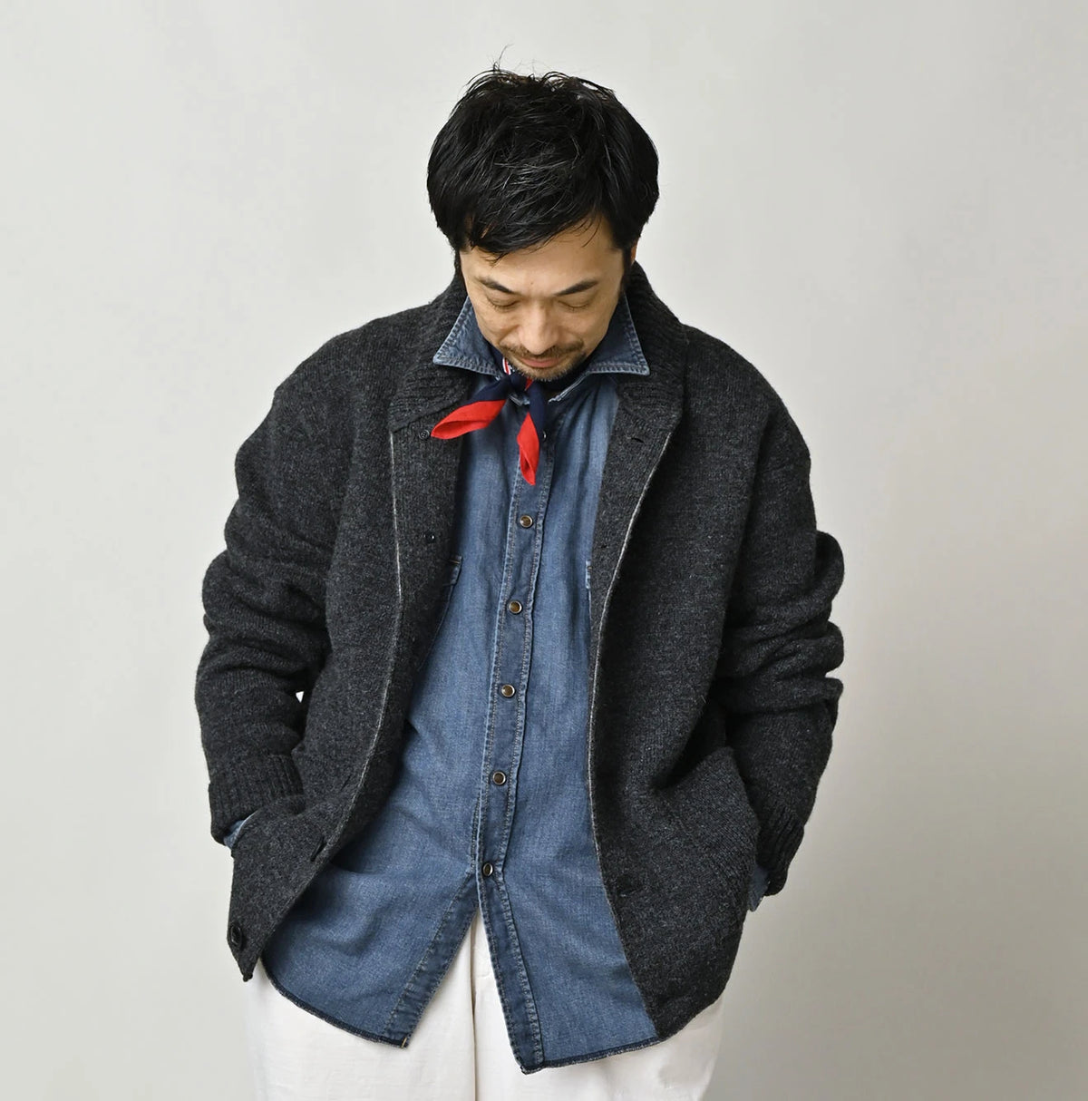 45R Shetland Cashmere 908 Stadium Jacket