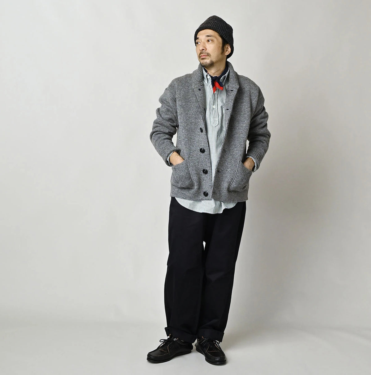 45R Shetland Cashmere 908 Stadium Jacket