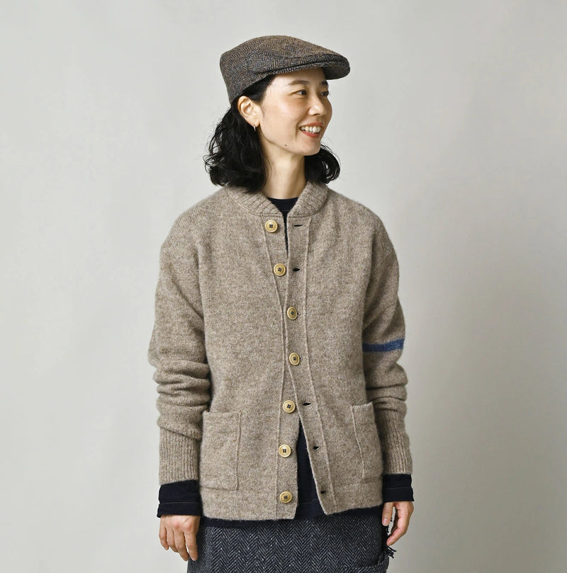 45R Shetland Felted Stadium Jacket - Image 9