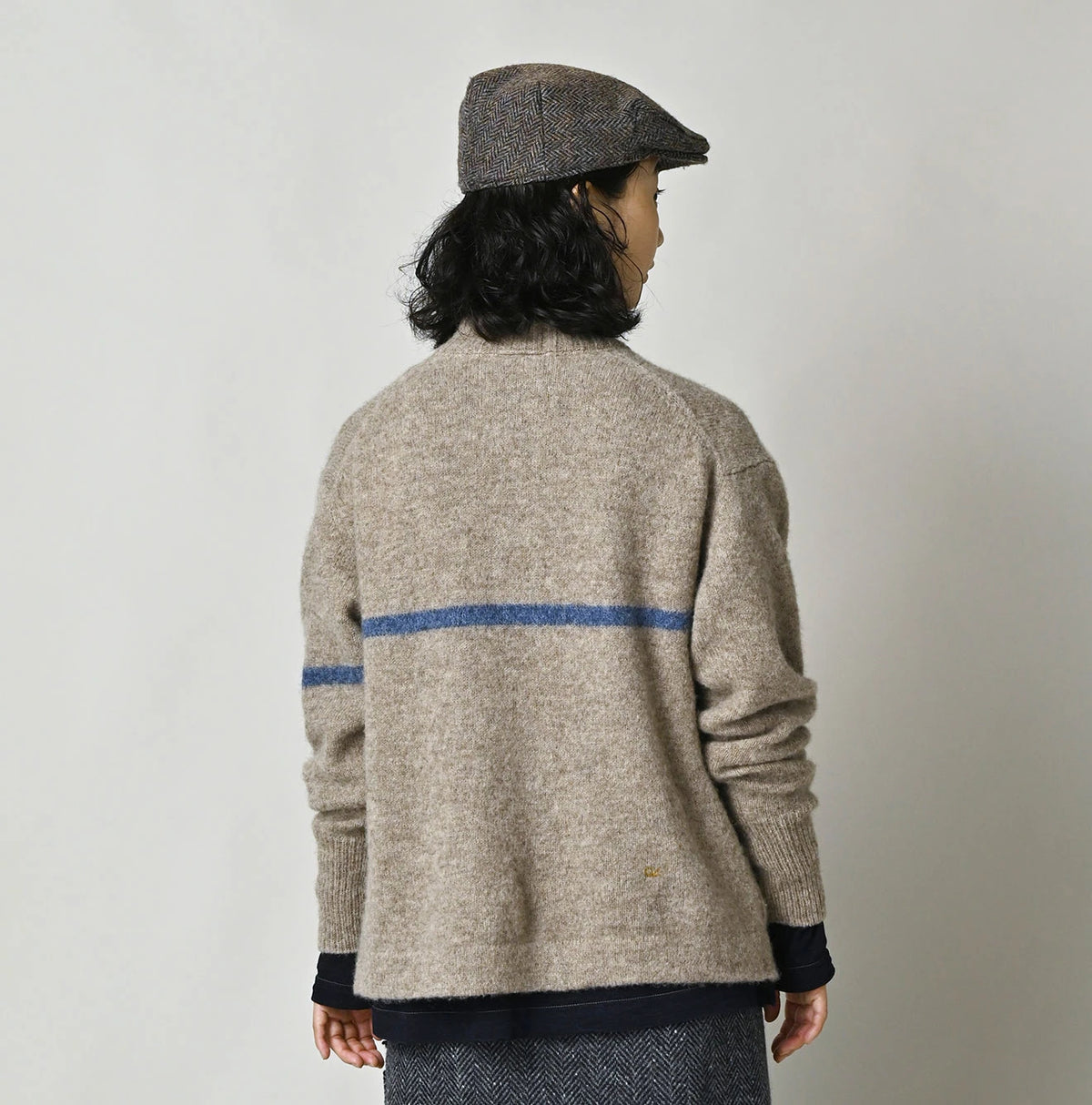 45R Shetland Felted Stadium Jacket - Image 11