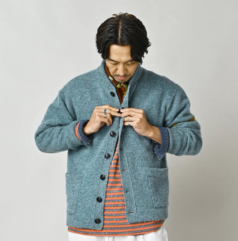 45R Shetland Felted Stadium Jacket - Image 12