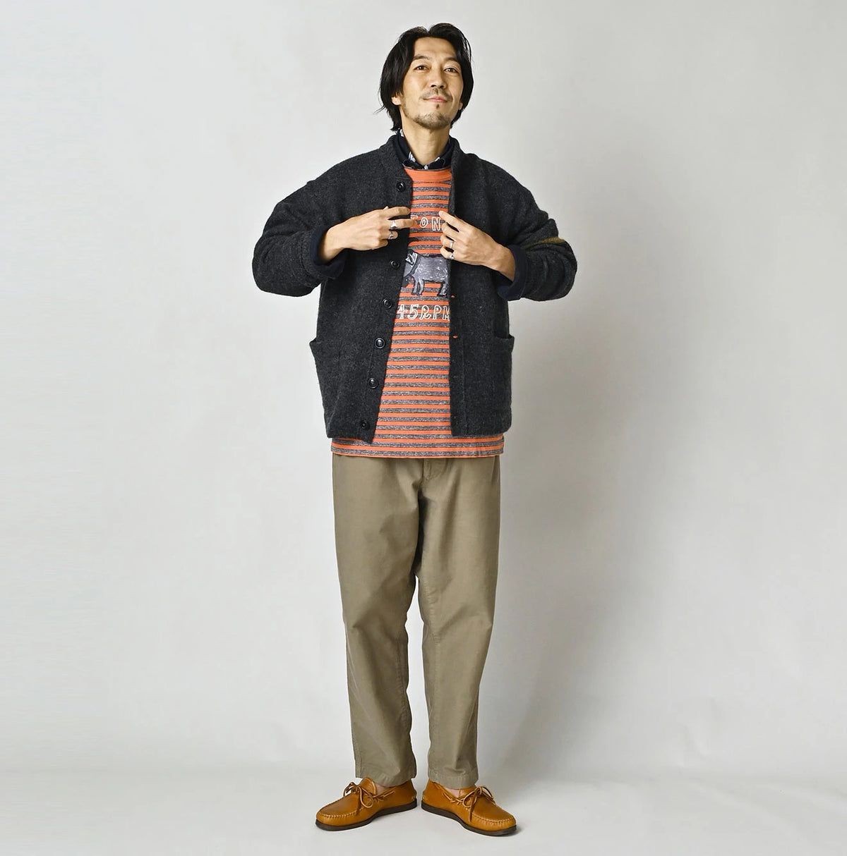 45R Shetland Felted Stadium Jacket - Image 24