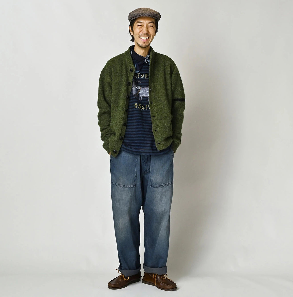 45R Shetland Felted Stadium Jacket