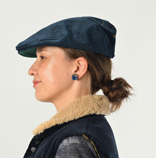 Ai Indigo x Silver Earrings - 45R by 45rpm studio