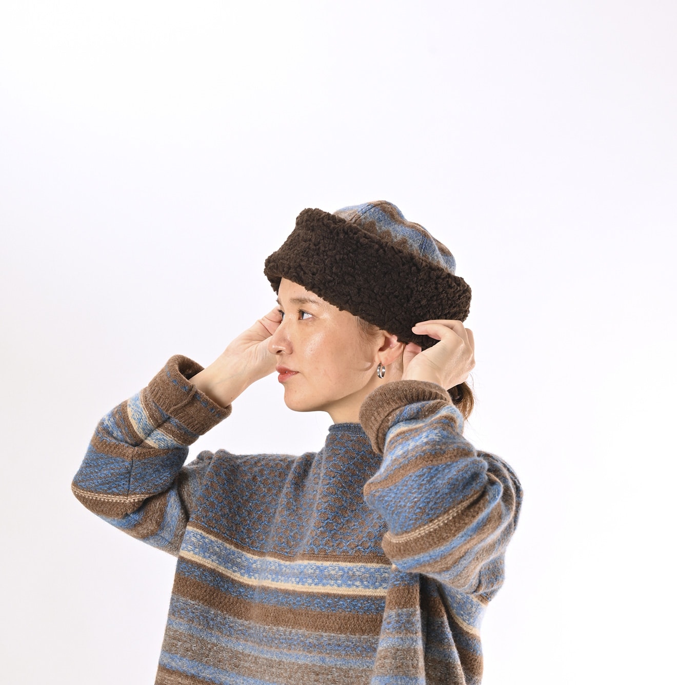 45R Dacapo Fair Isle Knit Cap