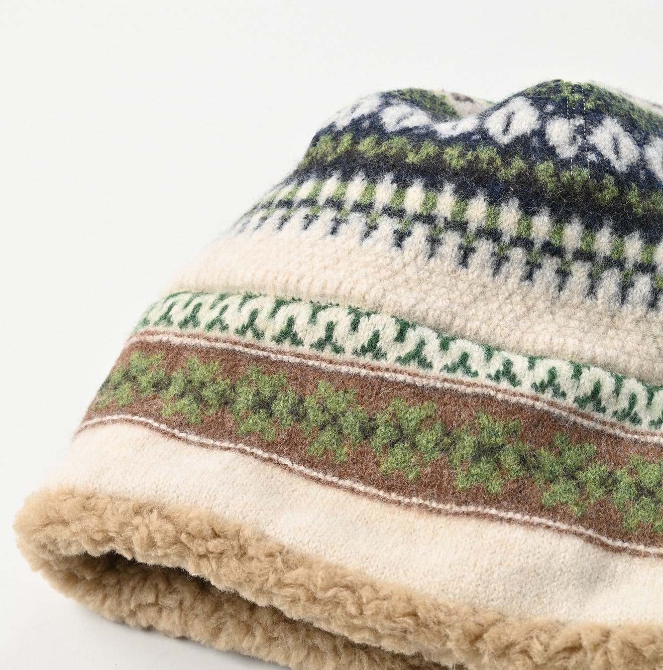 45R Dacapo Fair Isle Knit Cap