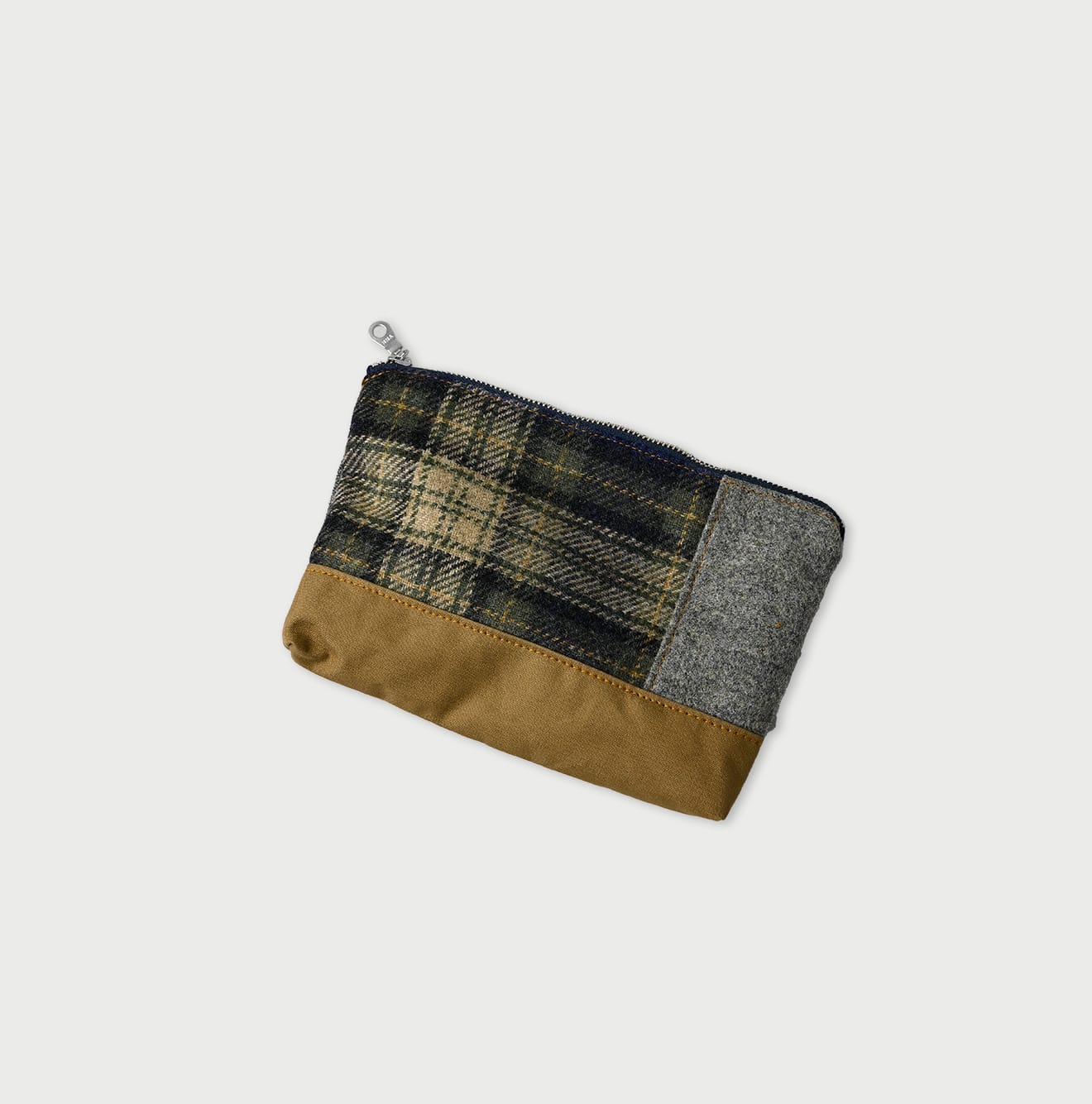 45R Tweed Patchwork Pouch