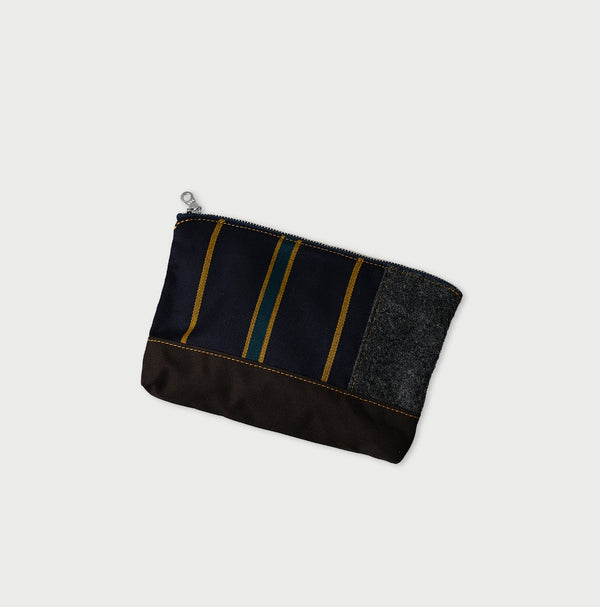 45R Tweed Patchwork Pouch