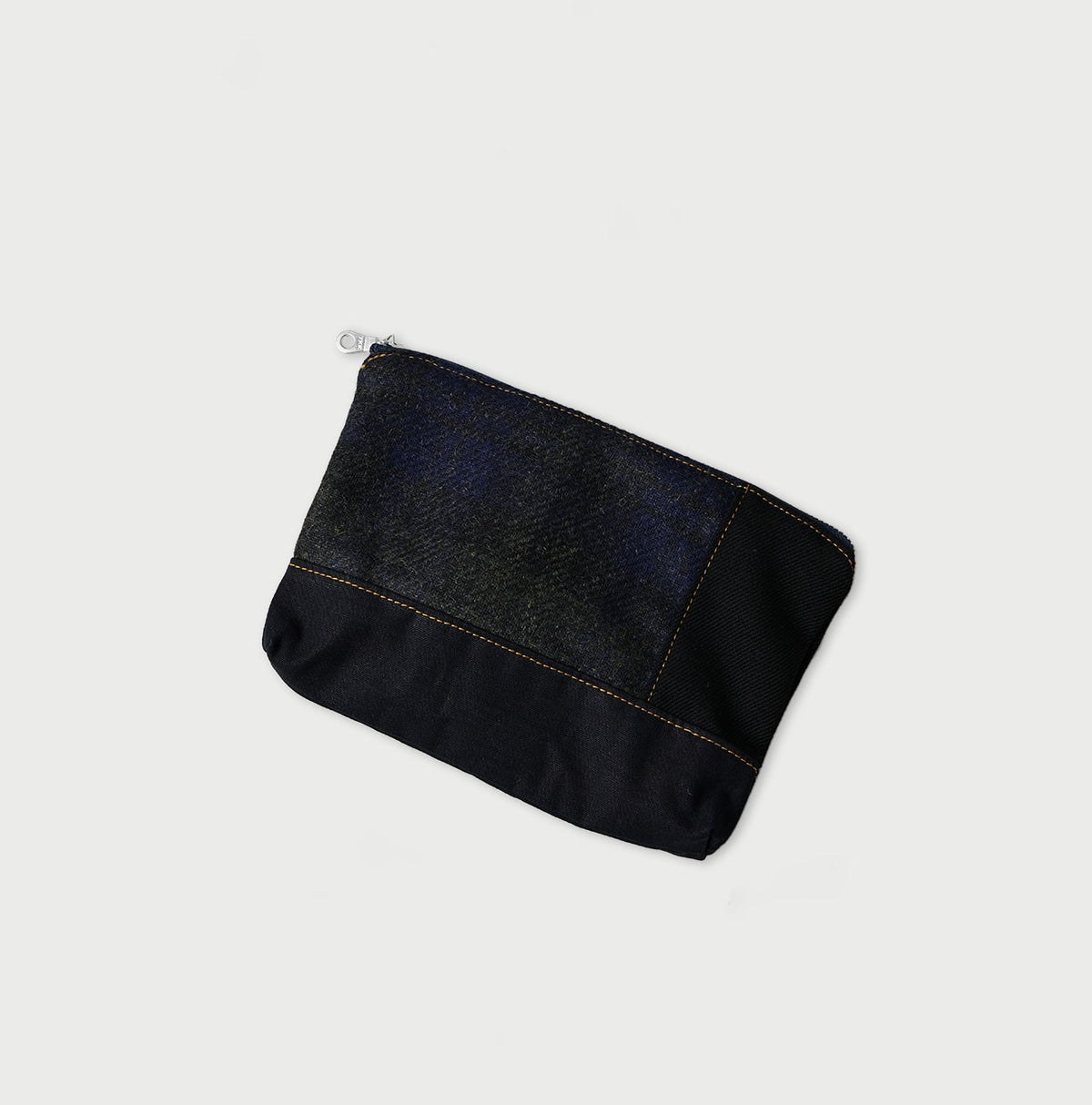 45R Tweed Patchwork Pouch