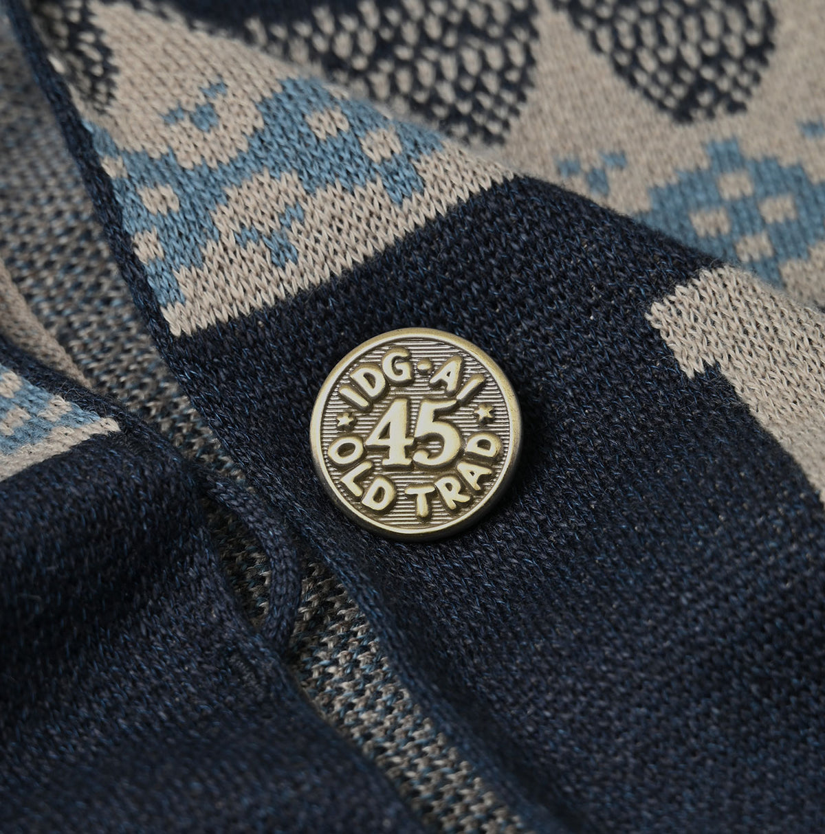 45R Indigo Snowflake Supima Organic Cotton Stole