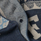 45R Indigo Snowflake Supima Organic Cotton Stole