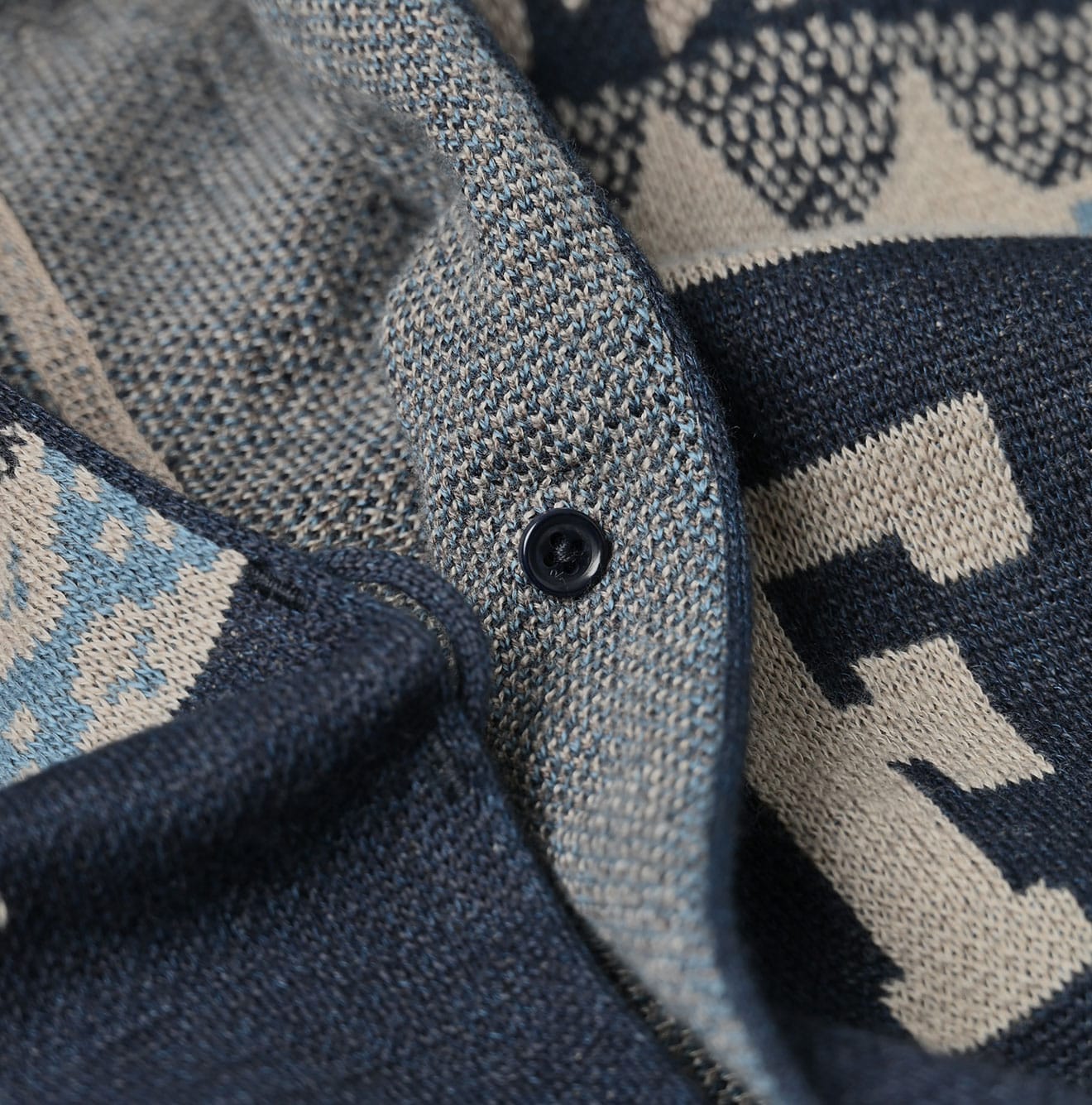 45R Indigo Snowflake Supima Organic Cotton Stole - Image 12