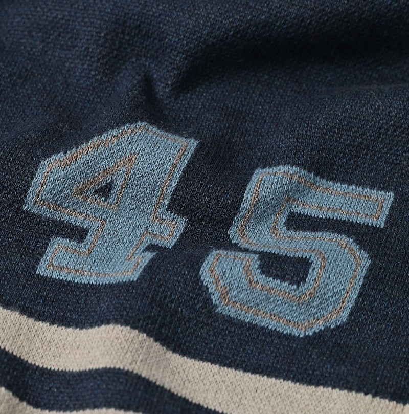 45R Indigo Snowflake Supima Organic Cotton Stole - Image 14