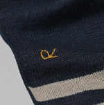 45R Indigo Snowflake Supima Organic Cotton Stole