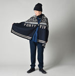 45R Indigo Snowflake Supima Organic Cotton Stole