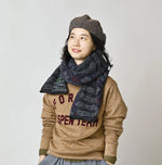 45R Felted Jacquard Patchwork Muffler