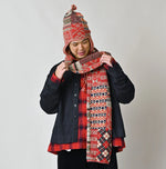 45R Felted Jacquard Patchwork Muffler