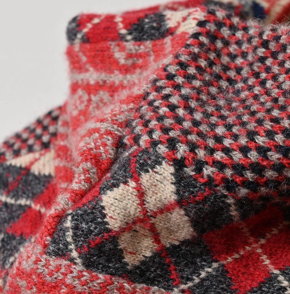 45R Felted Jacquard Patchwork Muffler