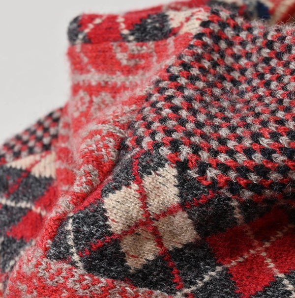 45R Felted Jacquard Patchwork Muffler