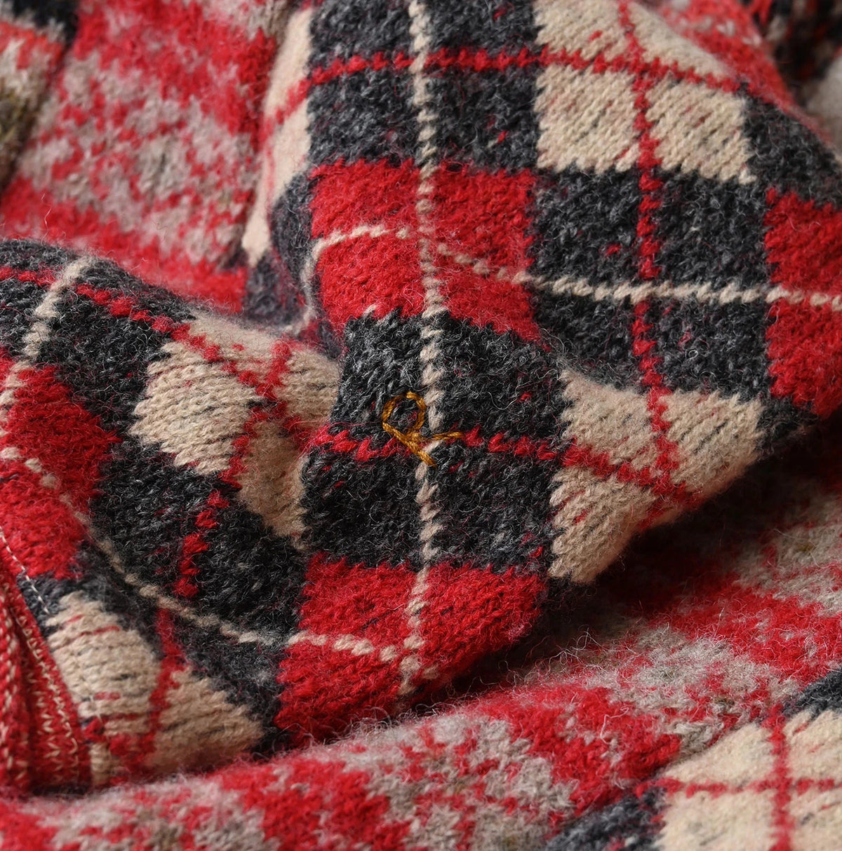45R Felted Jacquard Patchwork Muffler