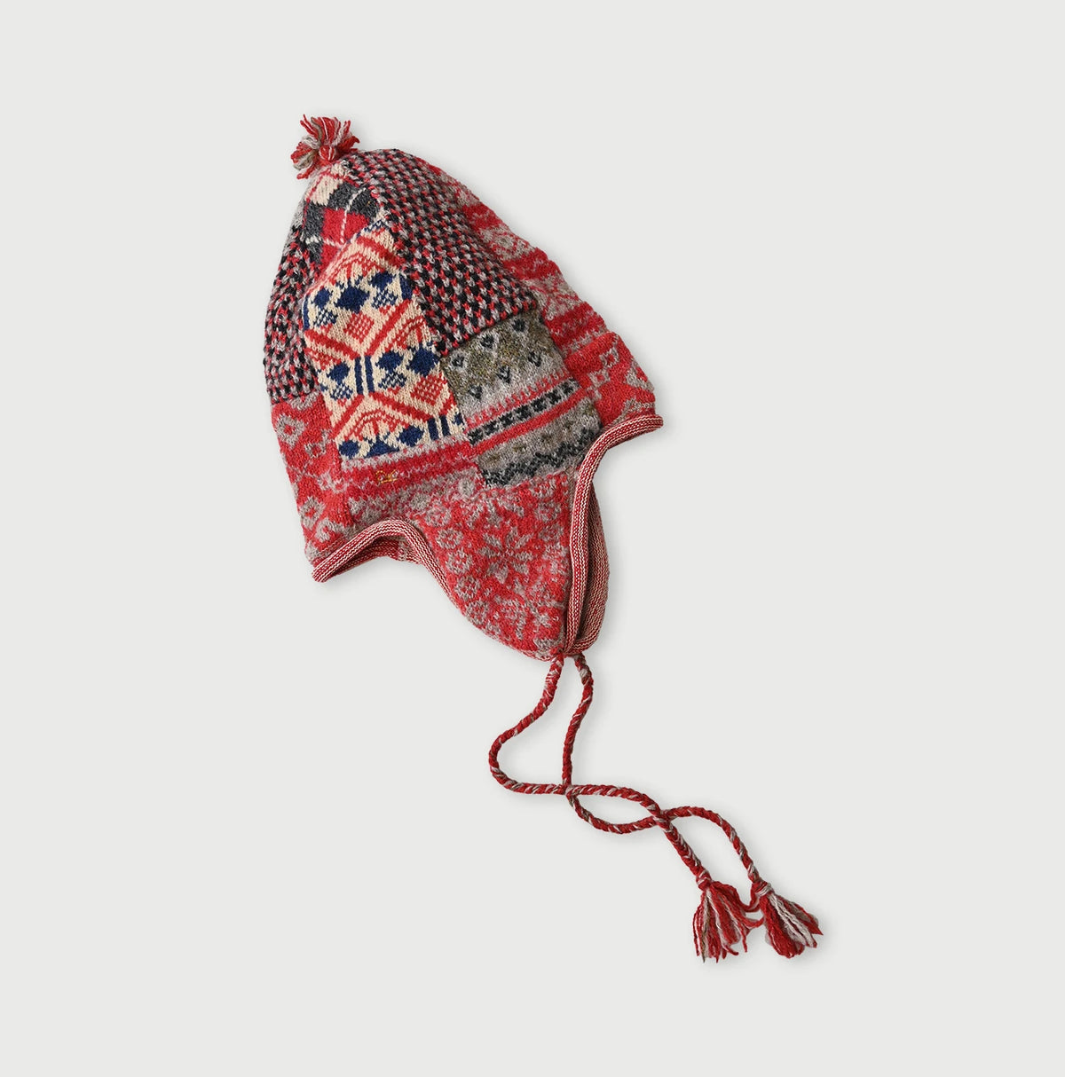 45R Felted Jacquard Patchwork Cap - Image 1