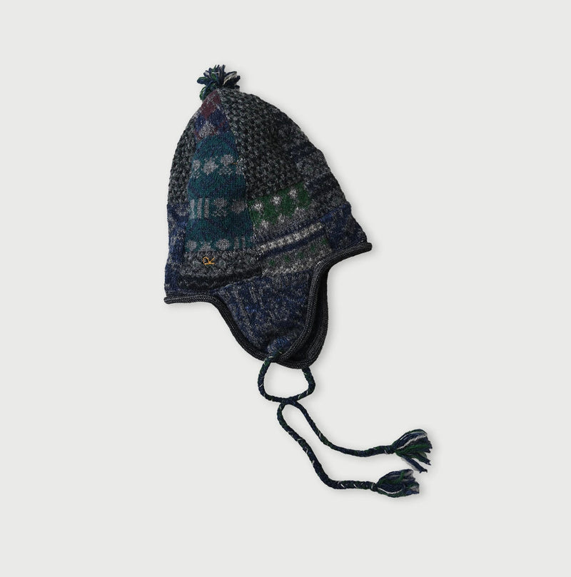 45R Felted Jacquard Patchwork Cap - Image 2