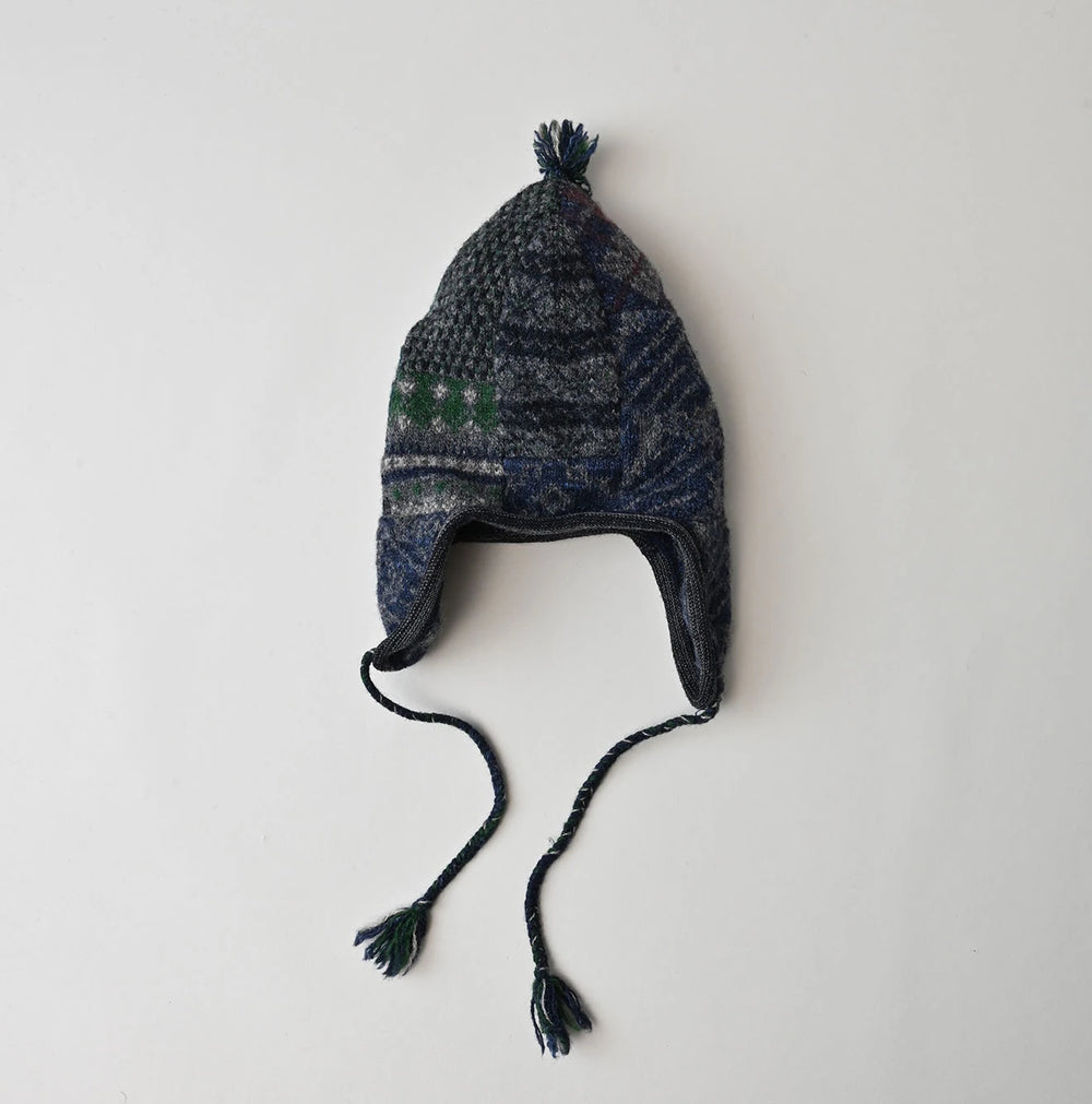 45R Felted Jacquard Patchwork Cap