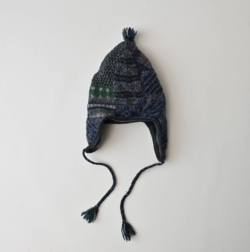 45R Felted Jacquard Patchwork Cap - Image 12