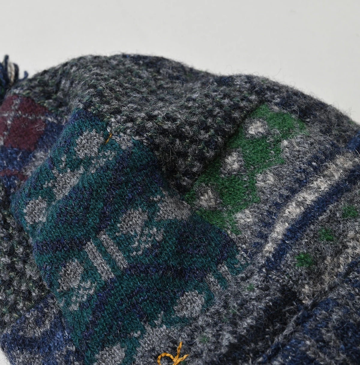 45R Felted Jacquard Patchwork Cap
