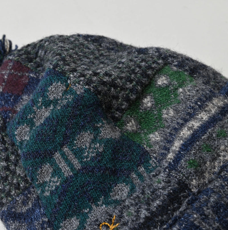 45R Felted Jacquard Patchwork Cap - Image 14