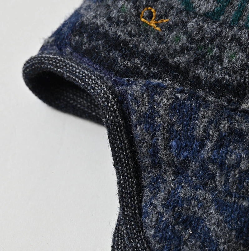 45R Felted Jacquard Patchwork Cap - Image 16